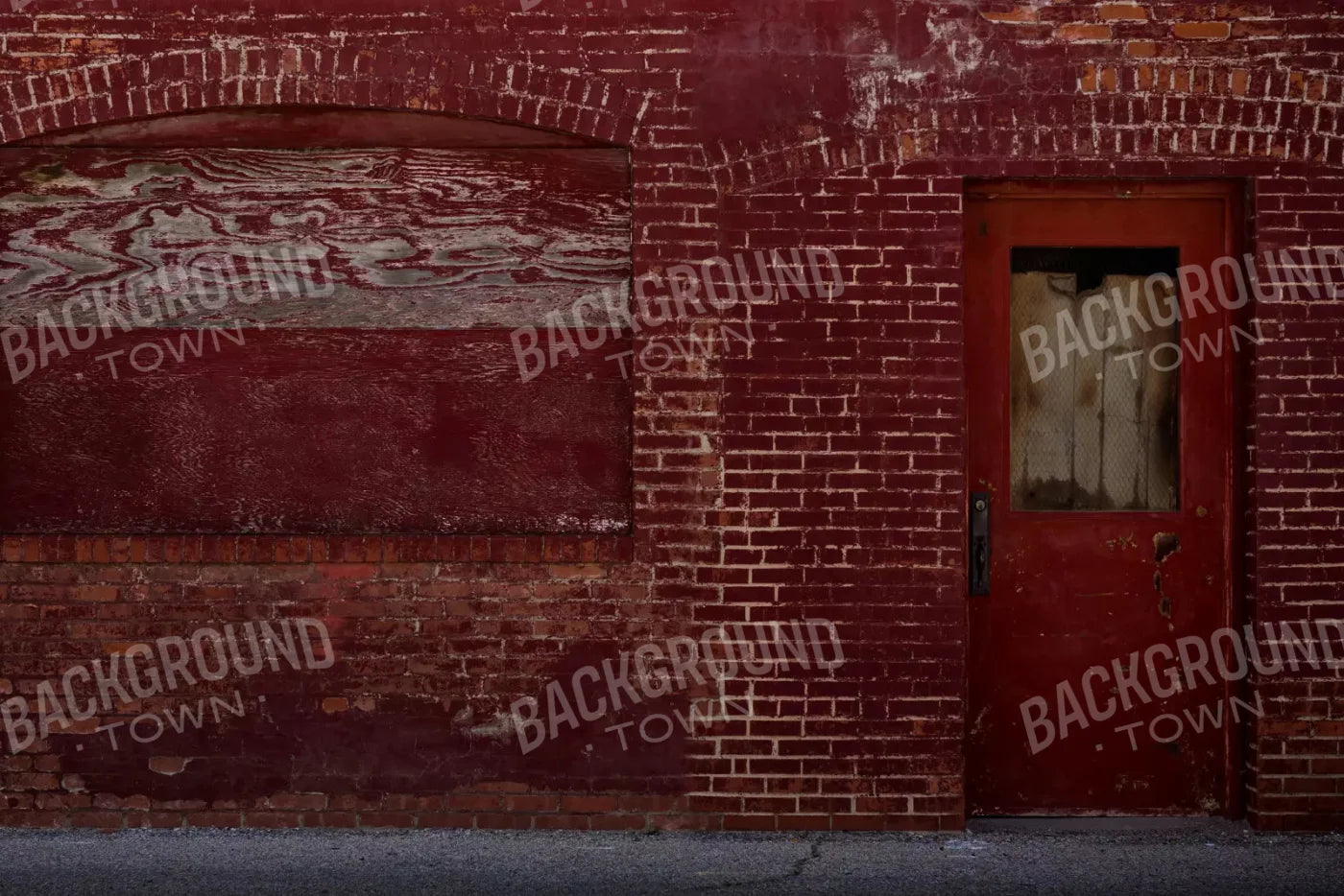 Red Brick Alley 8X5 Ultracloth ( 96 X 60 Inch ) Backdrop
