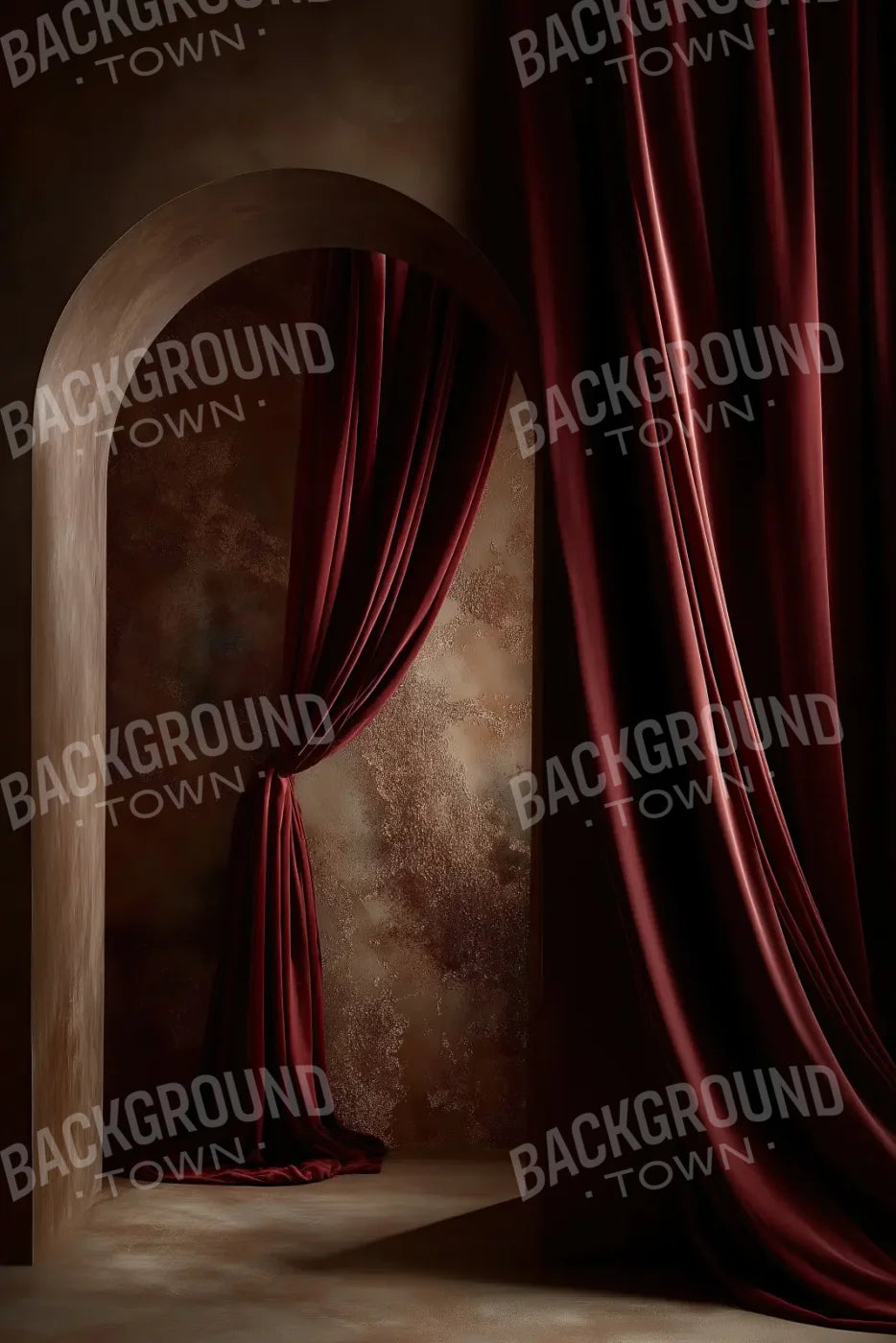 Red Curtains 8’x12’ UltraCloth (96 x 144 inch) Backdrop