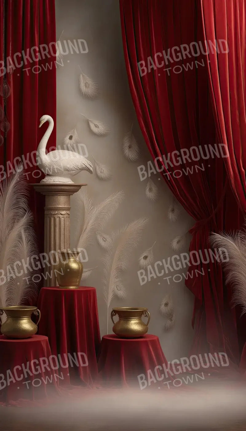 Red Curtian Gallery 8’x14’ UltraCloth (96 x 168 inch) Backdrop