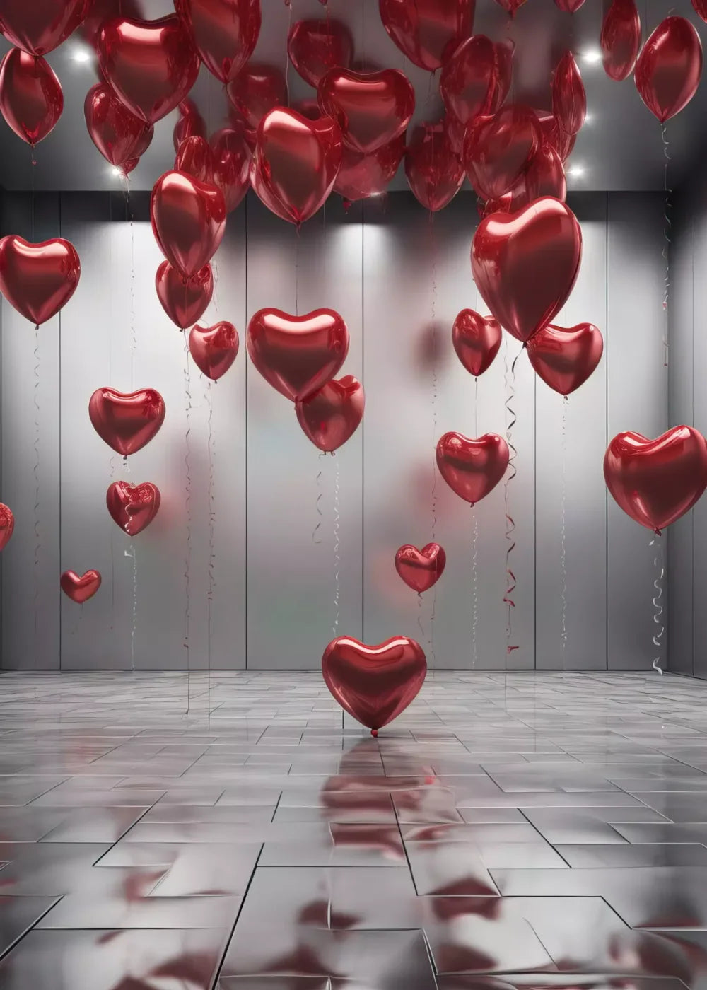 Red Heart Elegance 5’X7’ Ultracloth (60 X 84 Inch) Backdrop