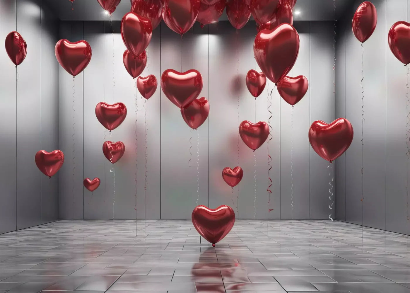 Red Heart Elegance 7’X5’ Ultracloth (84 X 60 Inch) Backdrop