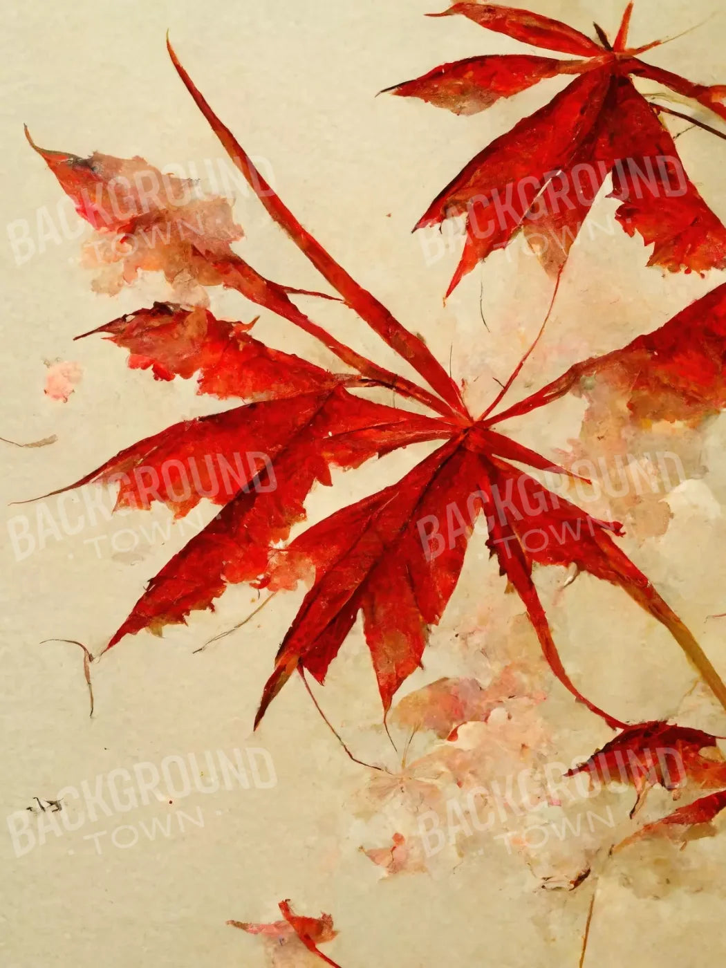 Red Maple 6’X8’ Fleece (72 X 96 Inch) Backdrop