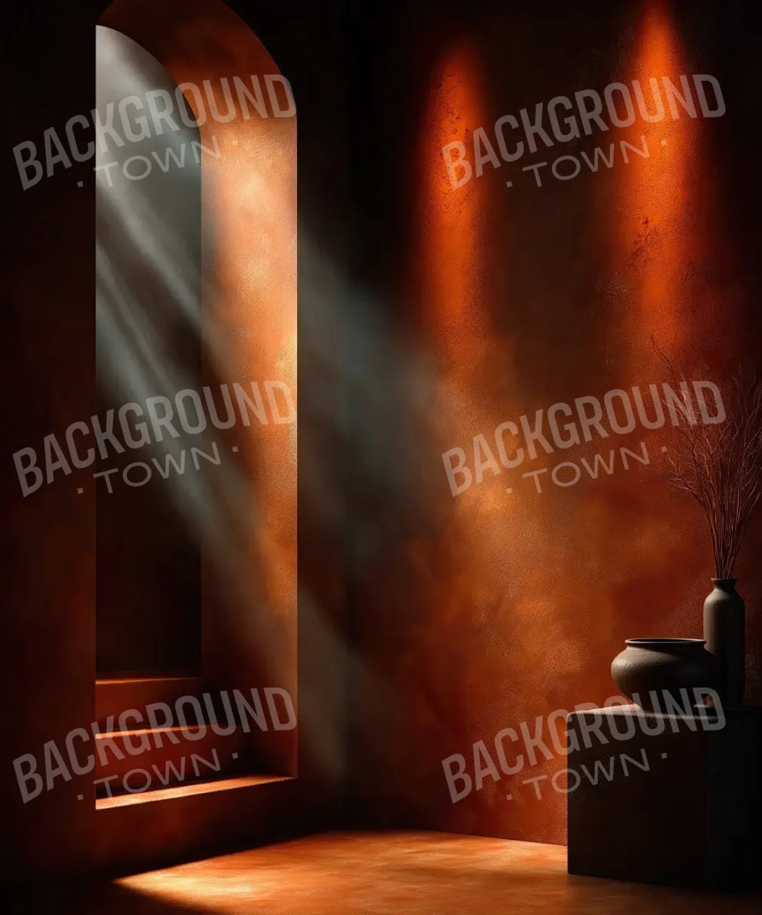 Red Black Backdrop for Photography