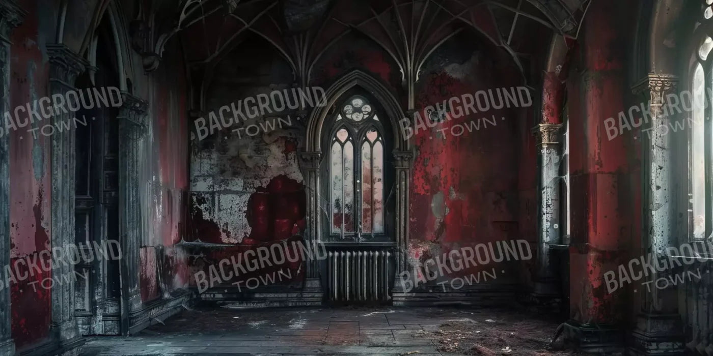 Red Room Abandoned 20’X10’ Ultracloth (240 X 120 Inch) Backdrop