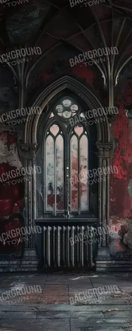 Red Room Abandoned 8’X20’ Ultracloth (96 X 240 Inch) Backdrop