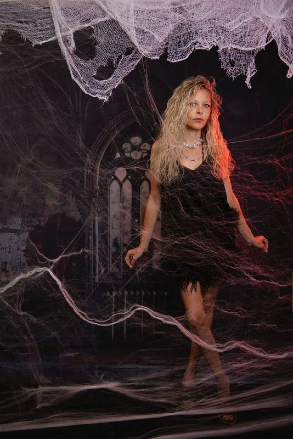 Red Room Abandoned Backdrop