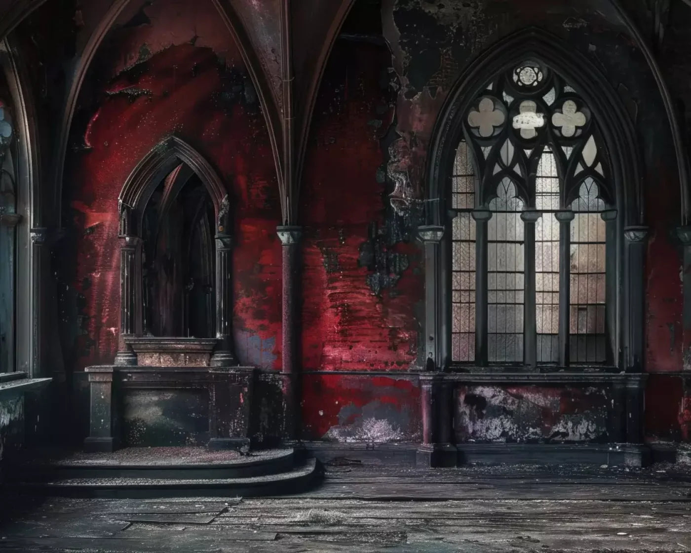Red Room Altar 10’X8’ Fleece (120 X 96 Inch) Backdrop