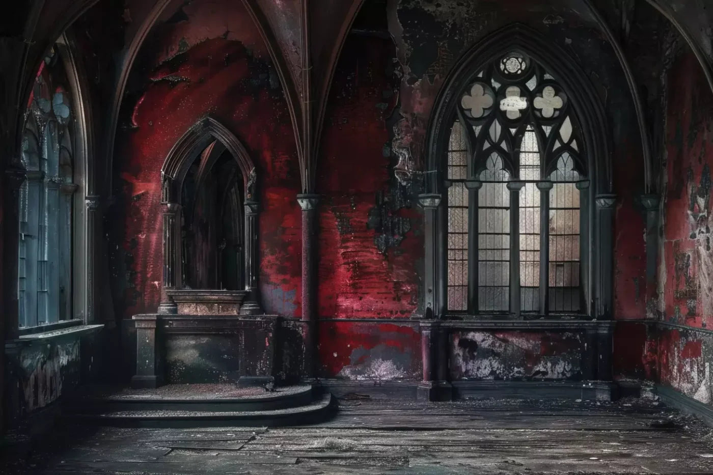 Red Room Altar 12’X8’ Ultracloth (144 X 96 Inch) Backdrop