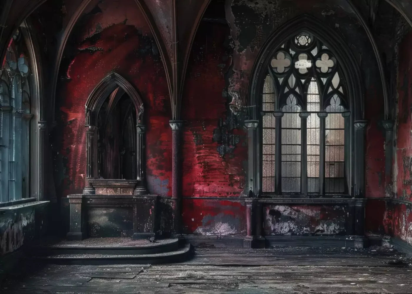 Red Room Altar 7’X5’ Ultracloth (84 X 60 Inch) Backdrop