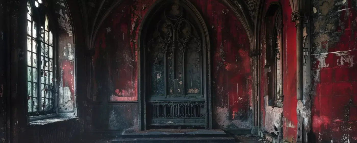 Red Room Arch 20’X8’ Ultracloth (240 X 96 Inch) Backdrop