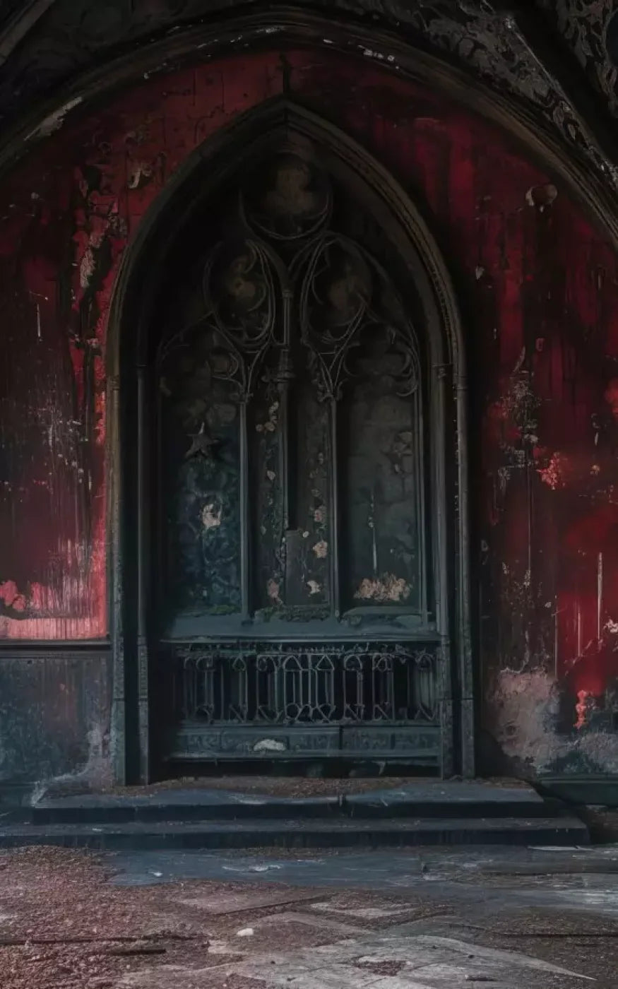 Red Room Arch 5’X8’ Ultracloth (60 X 96 Inch) Backdrop