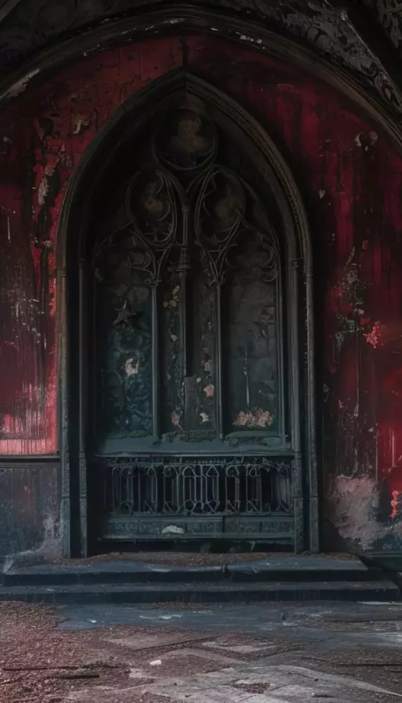 Red Room Arch 8’X14’ Ultracloth (96 X 168 Inch) Backdrop