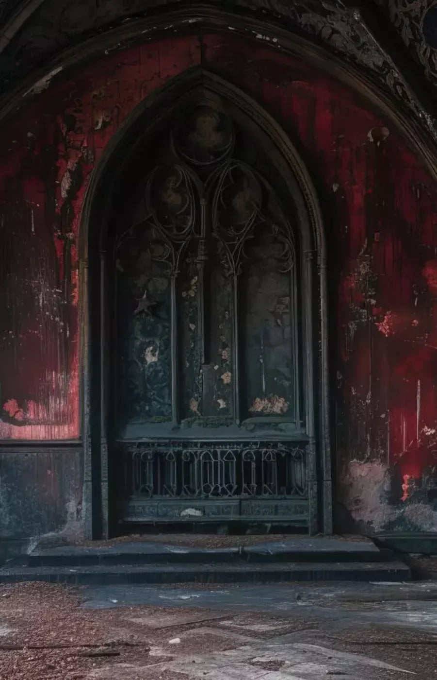 Red Room Arch 9’X14’ Ultracloth (108 X 168 Inch) Backdrop