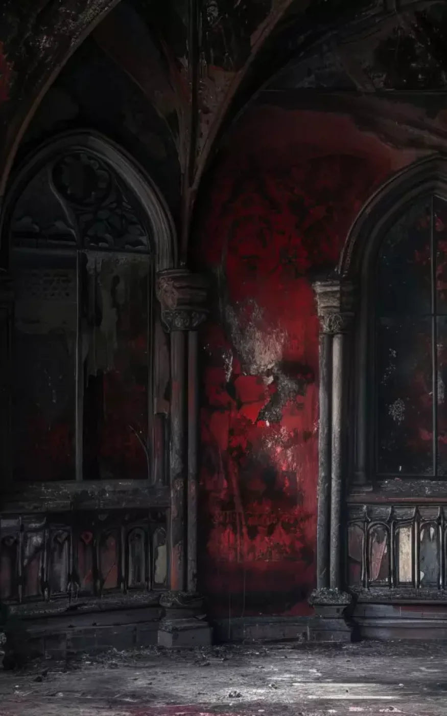 Red Room Decay 10’X16’ Ultracloth (120 X 192 Inch) Backdrop