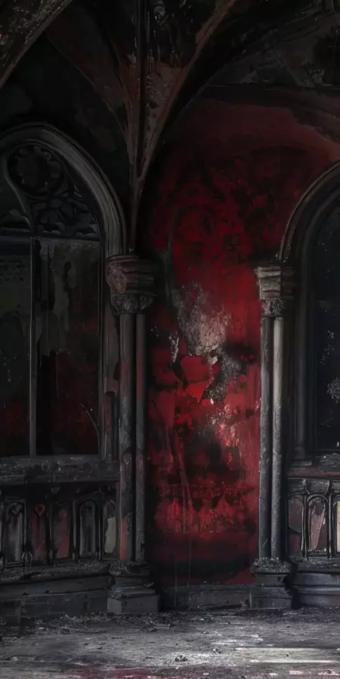 Red Room Decay 10’X20’ Ultracloth (120 X 240 Inch) Backdrop