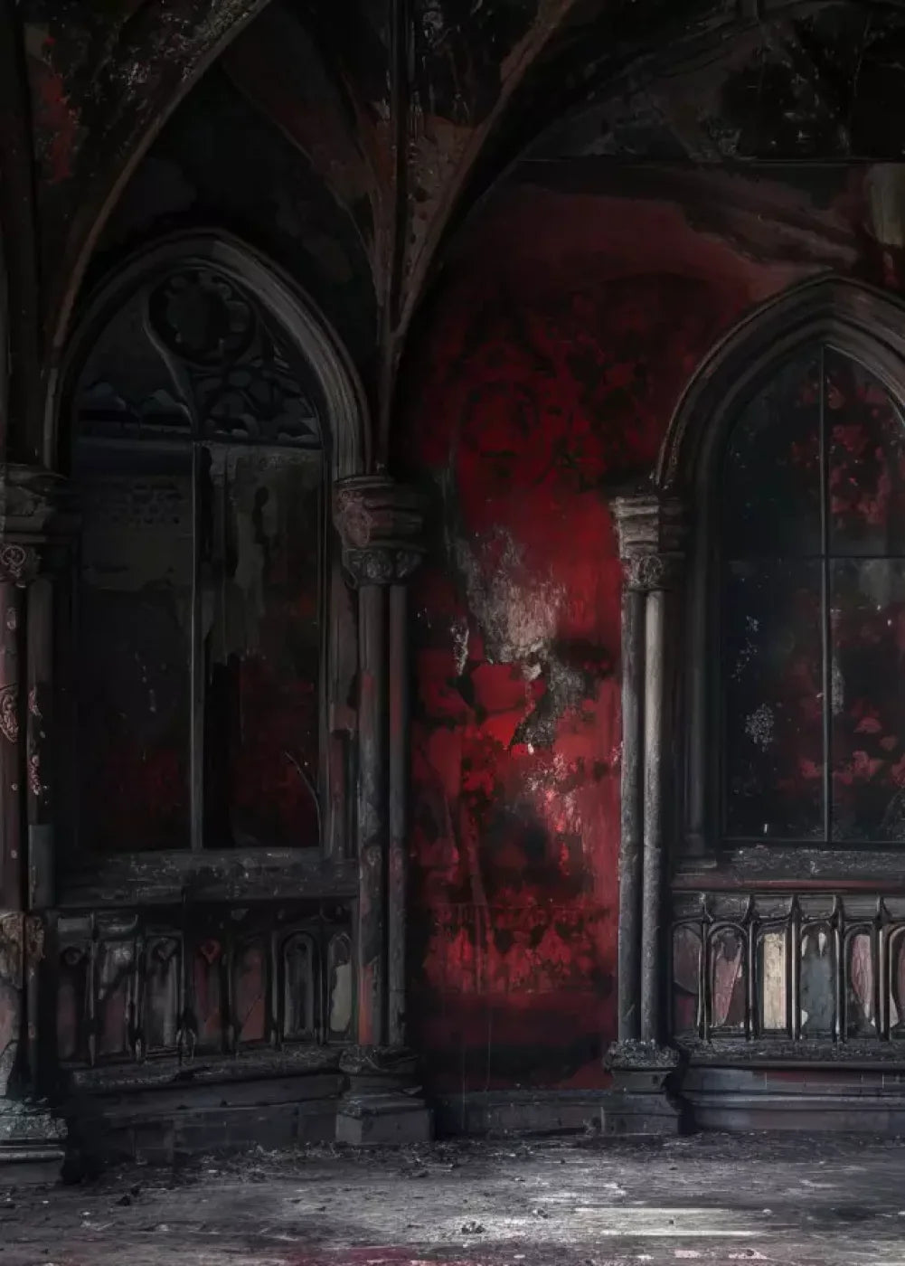 Red Room Decay 5’X7’ Ultracloth (60 X 84 Inch) Backdrop