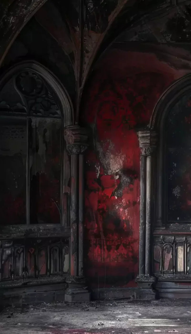 Red Room Decay 8’X14’ Ultracloth (96 X 168 Inch) Backdrop