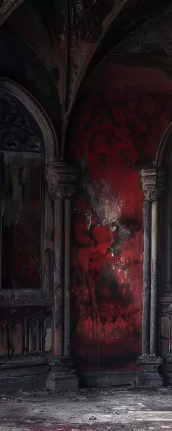 Red Room Decay 8’X20’ Ultracloth (96 X 240 Inch) Backdrop