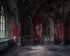 Red Room Decay Full 10’X8’ Fleece (120 X 96 Inch) Backdrop
