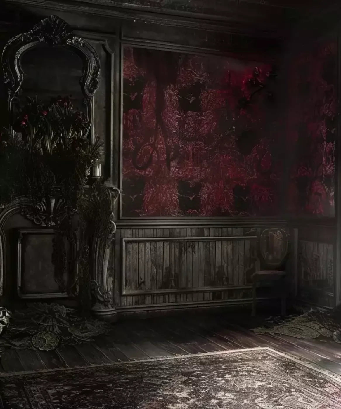 Red Room Weathered 10’X12’ Ultracloth (120 X 144 Inch) Backdrop