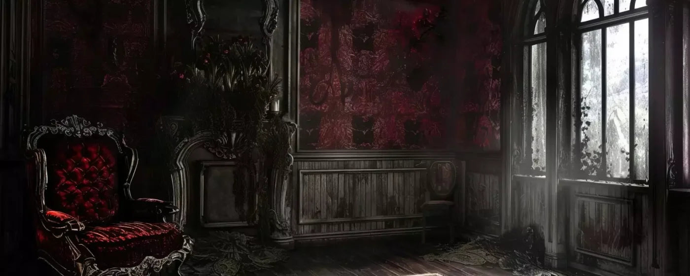 Red Room Weathered 20’X8’ Ultracloth (240 X 96 Inch) Backdrop