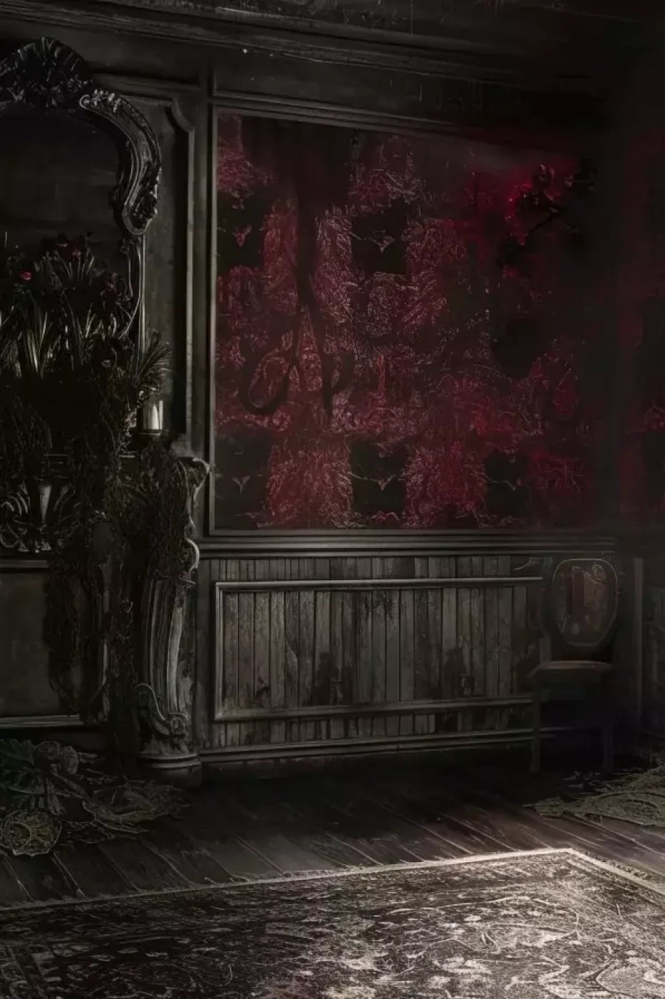 Red Room Weathered 8’X12’ Ultracloth (96 X 144 Inch) Backdrop