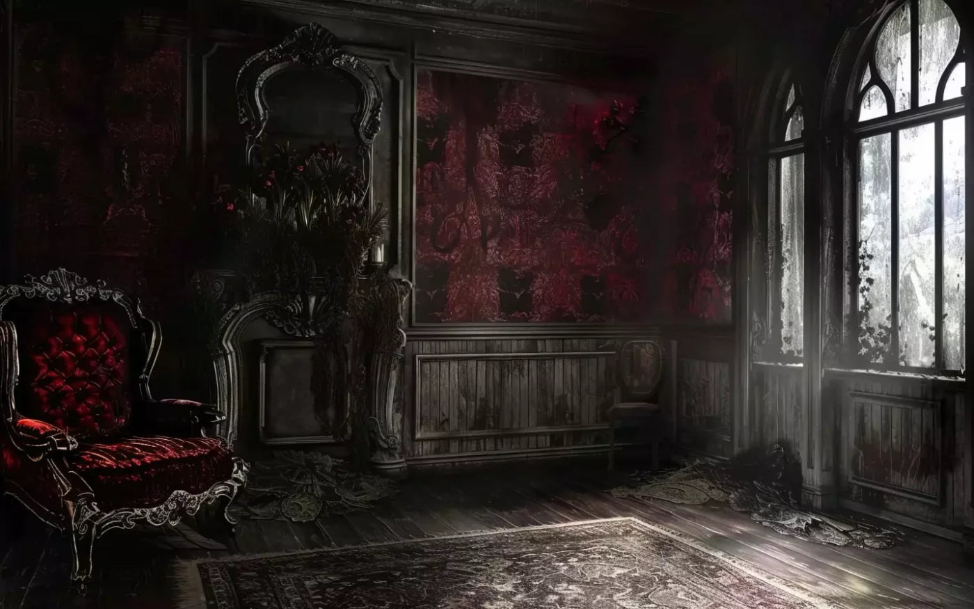 Red Room Weathered 8’X5’ Ultracloth (96 X 60 Inch) Backdrop