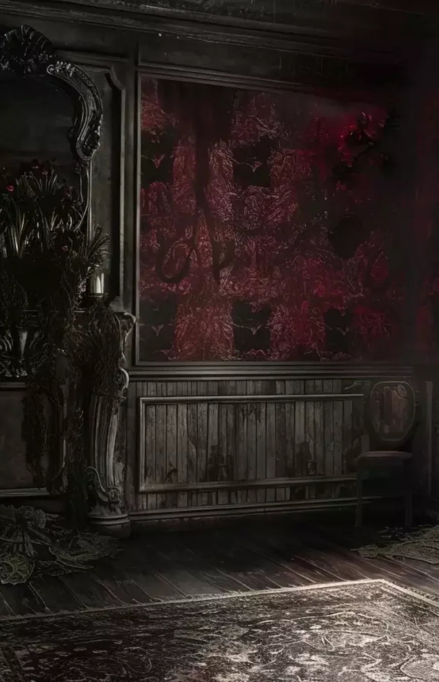 Red Room Weathered 9’X14’ Ultracloth (108 X 168 Inch) Backdrop