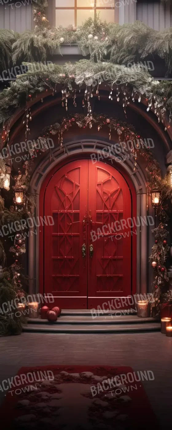 Red Velvet Christmas 8’X20’ Ultracloth (96 X 240 Inch) Backdrop