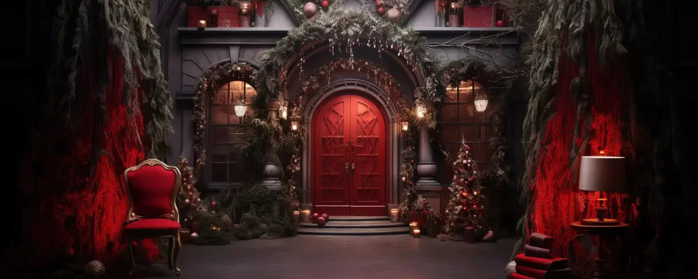Red Velvet Christmas Ii 20’X8’ Ultracloth (240 X 96 Inch) Backdrop