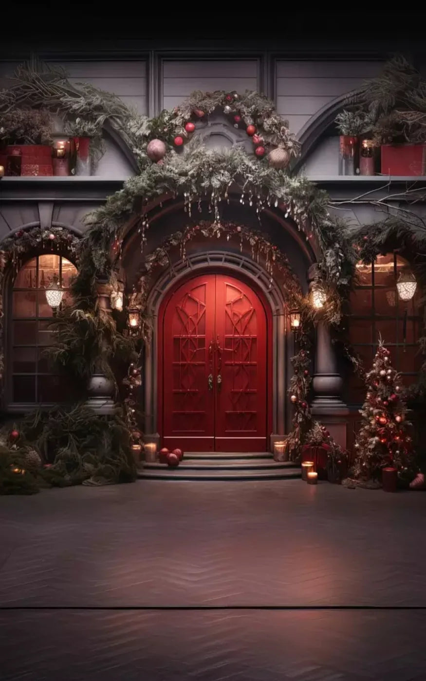 Red Velvet Christmas Ii 5’X8’ Ultracloth (60 X 96 Inch) Backdrop