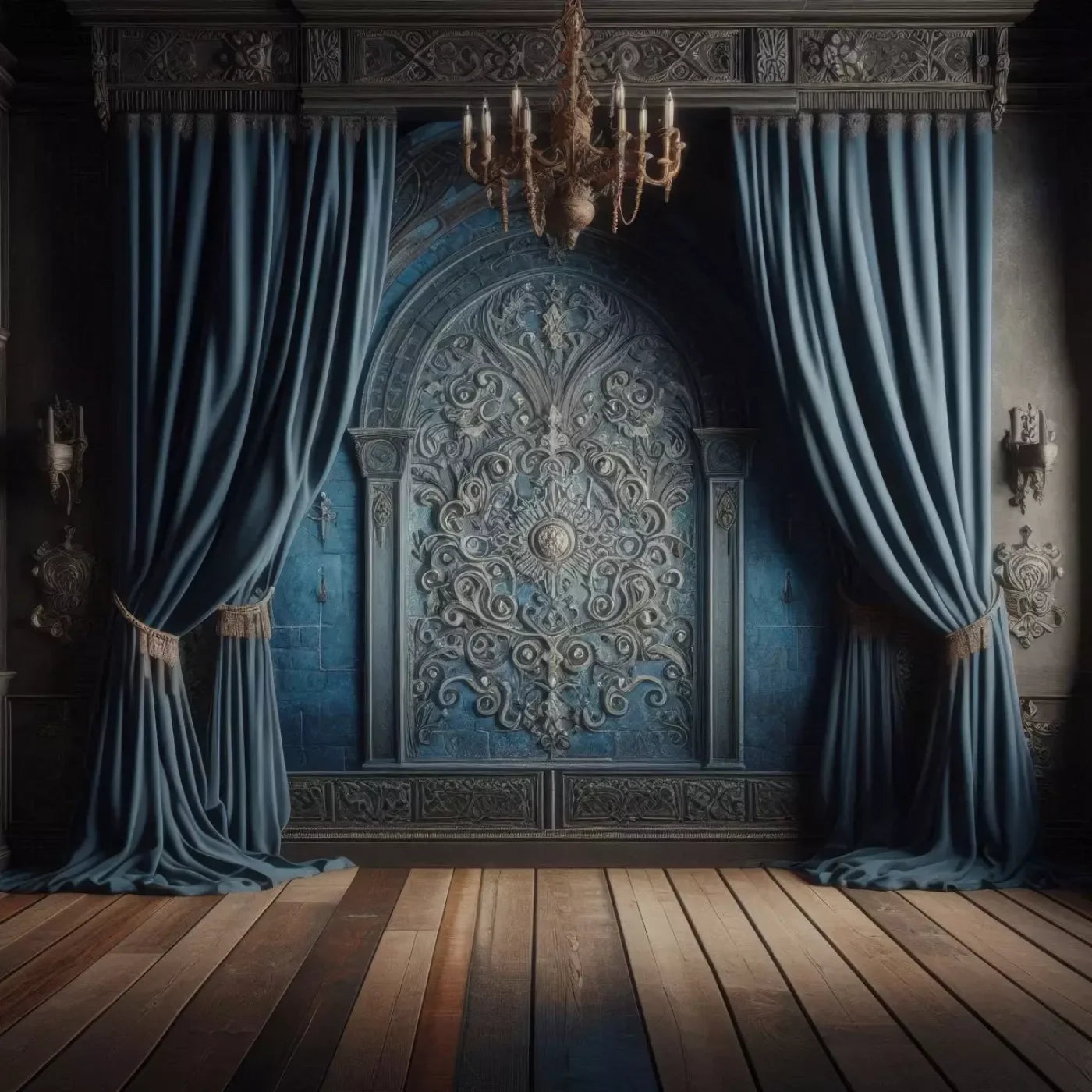 Regal Blue Bedroom 10’X10’ Ultracloth (120 X Inch) Backdrop