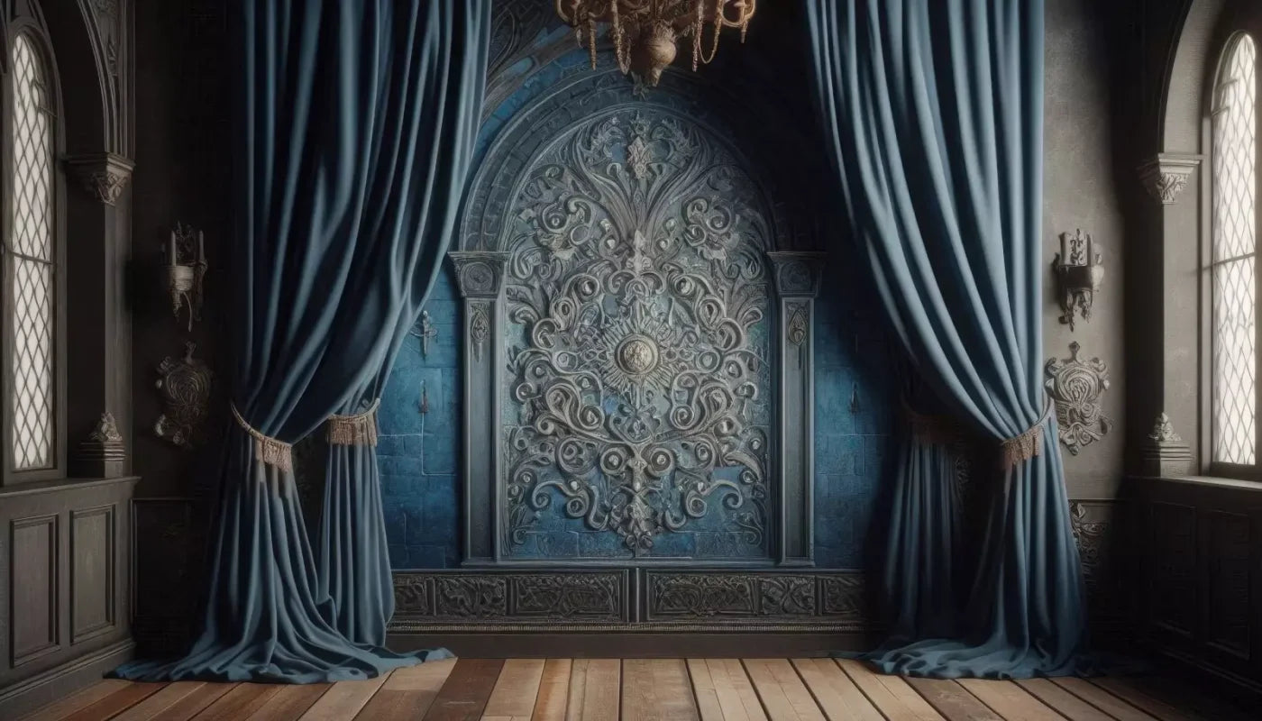 Regal Blue Bedroom 14’X8’ Ultracloth (168 X 96 Inch) Backdrop