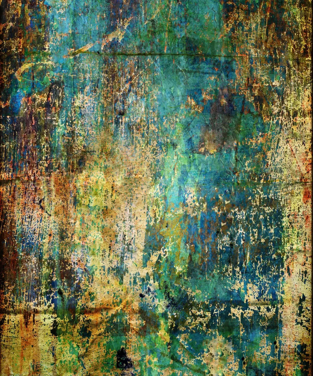 Green Urban Grunge Backdrop for Photography