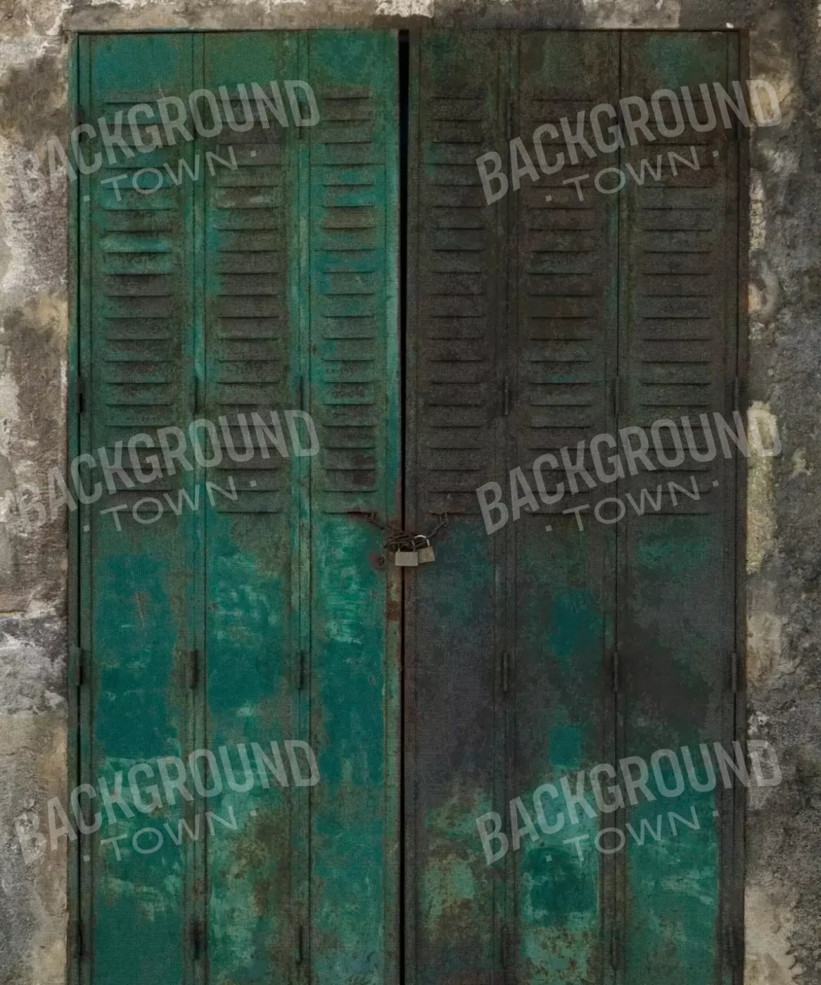 Green Steel and Metal Backdrop for Photography