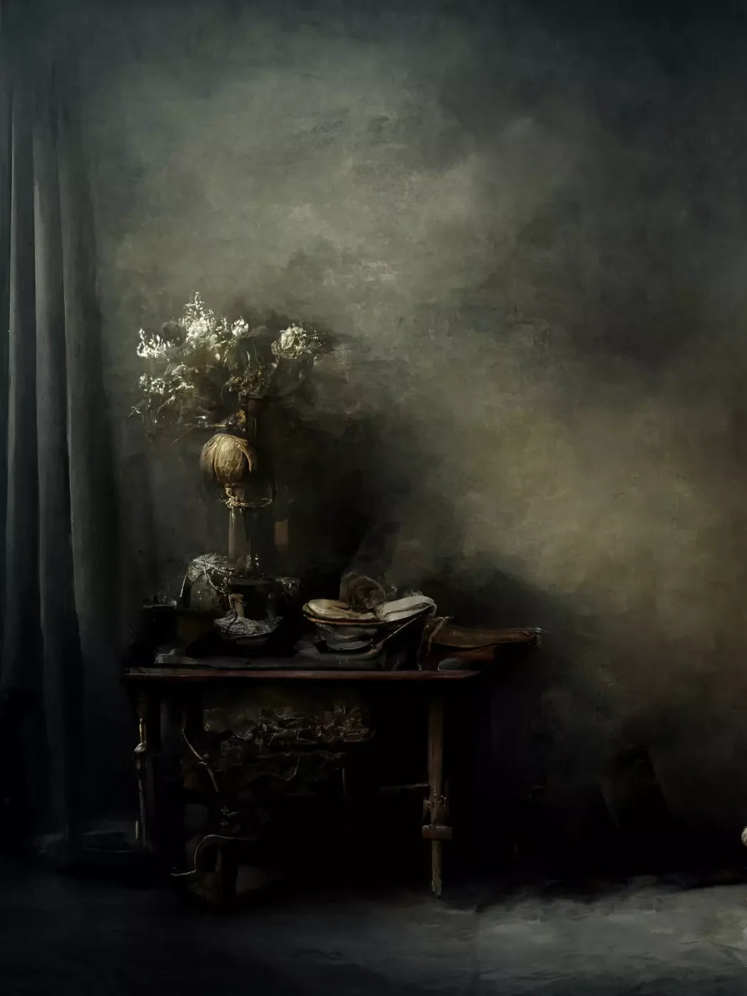 Rembrandts Room Ii 5X68 Fleece ( 60 X 80 Inch ) Backdrop