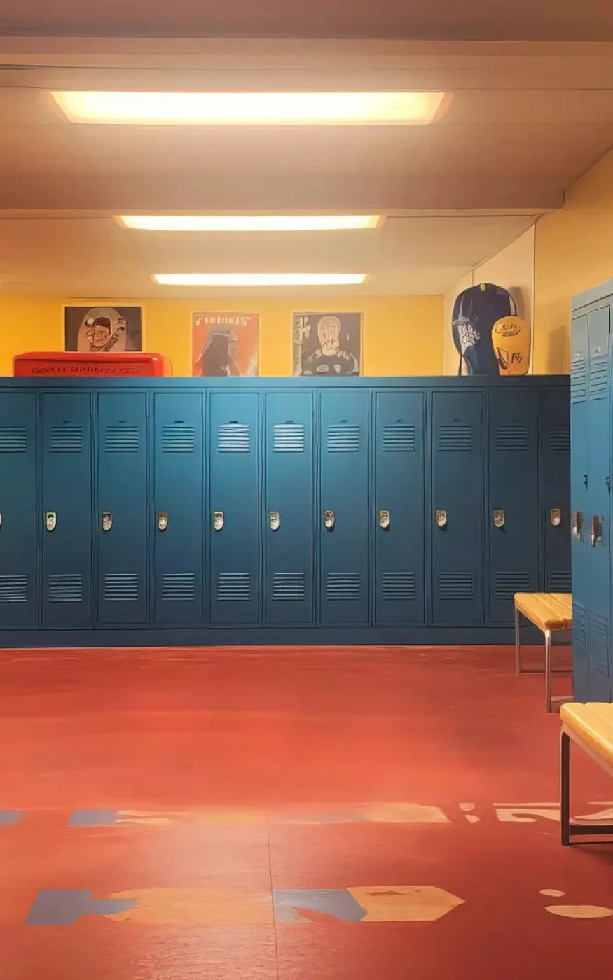 Sports Locker Room 9X14 Ultracloth ( 108 X 168 Inch ) Backdrop