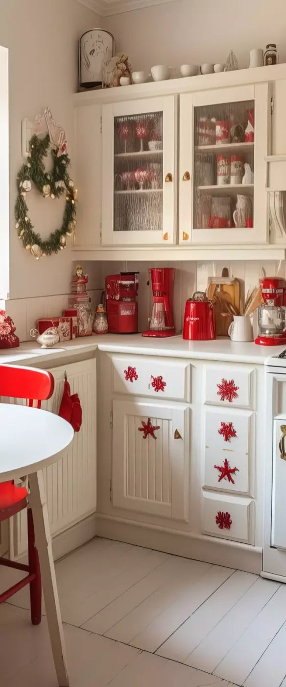 Minimal Christmas Kitchen 5’X12’ Ultracloth For Westcott X-Drop (60 X 144 Inch) Backdrop