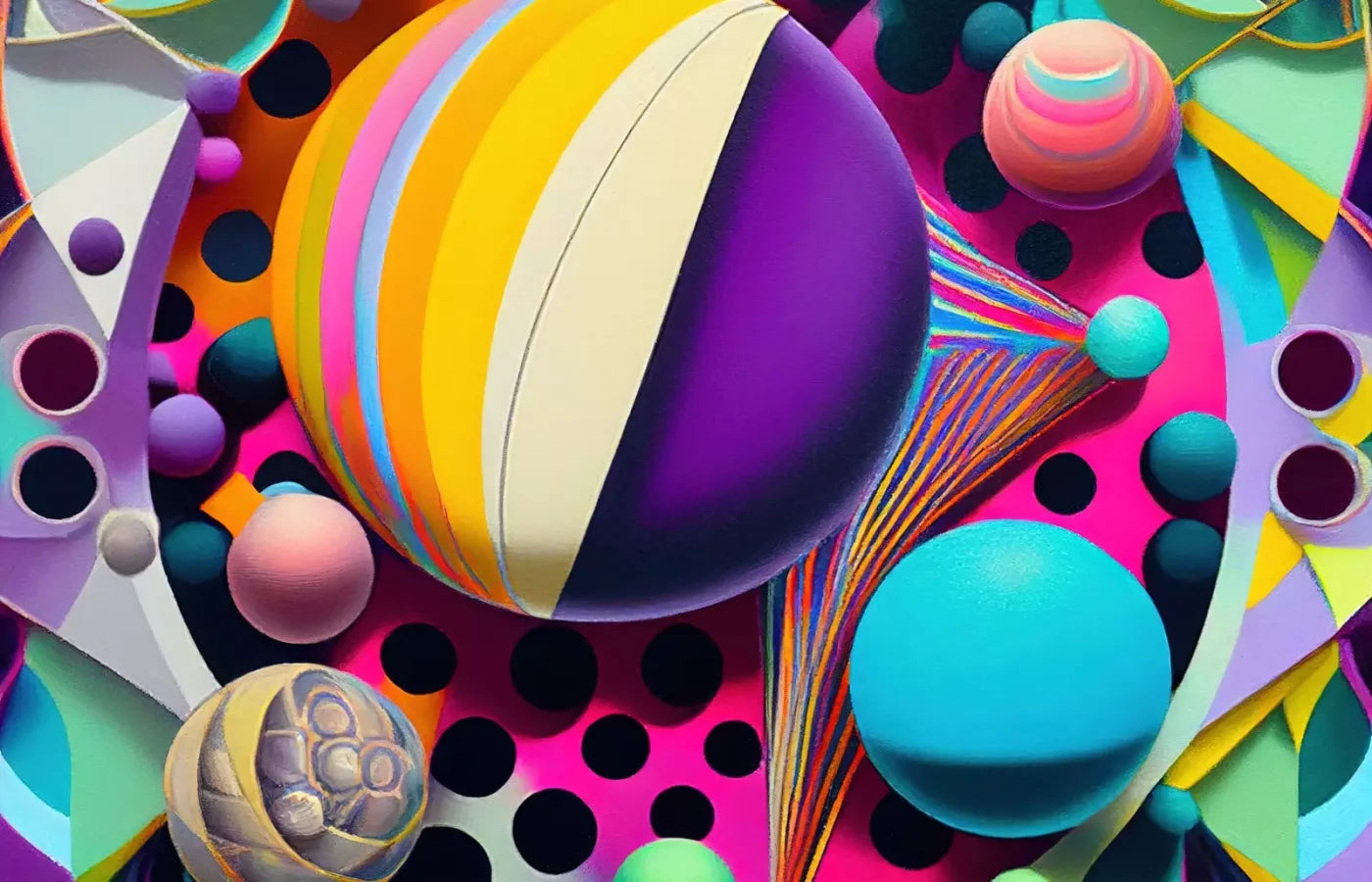 Retro Shapes 12X8 Ultracloth ( 144 X 96 Inch ) Backdrop