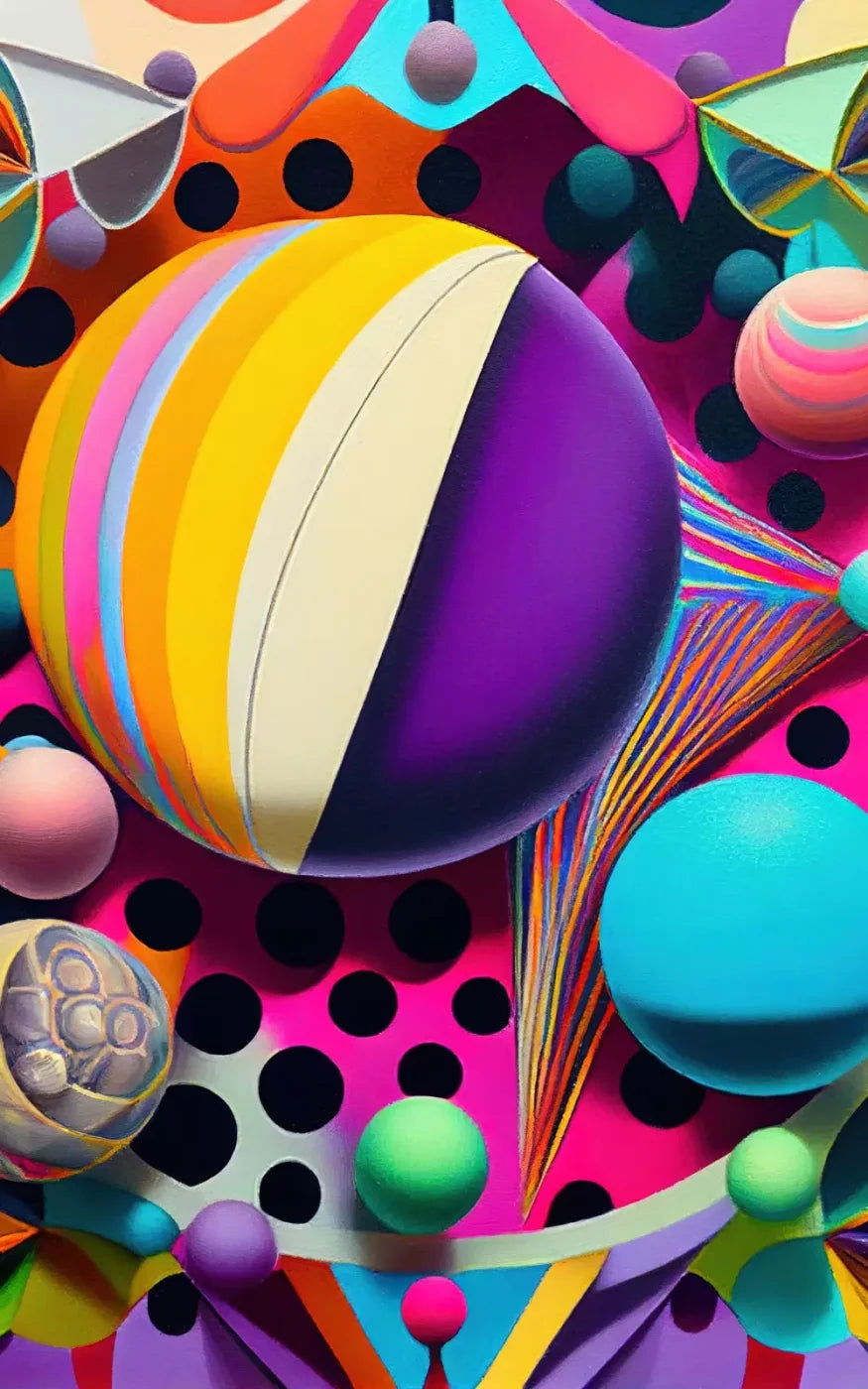 Retro Shapes 9X14 Ultracloth ( 108 X 168 Inch ) Backdrop
