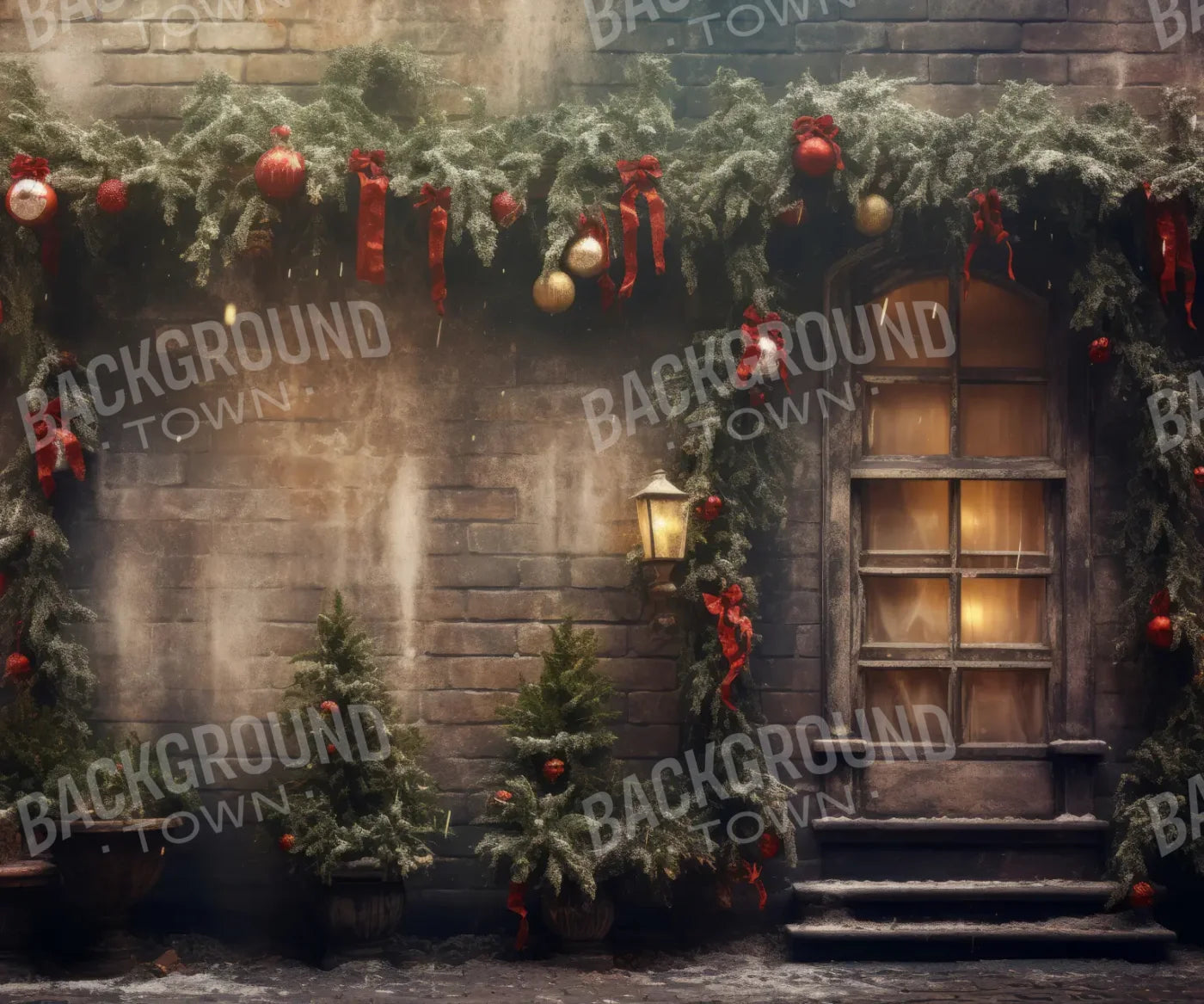 Brown Green Red Backdrop for Photography