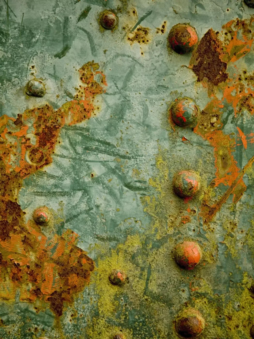 Rivets Green 5’X6’8’’ Fleece (60 X 80 Inch) Backdrop