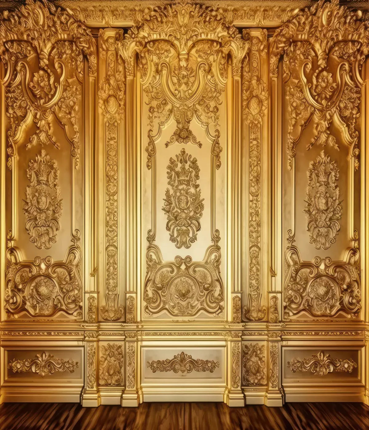 Rococo Gold Wall 10X12 Ultracloth ( 120 X 144 Inch ) Backdrop