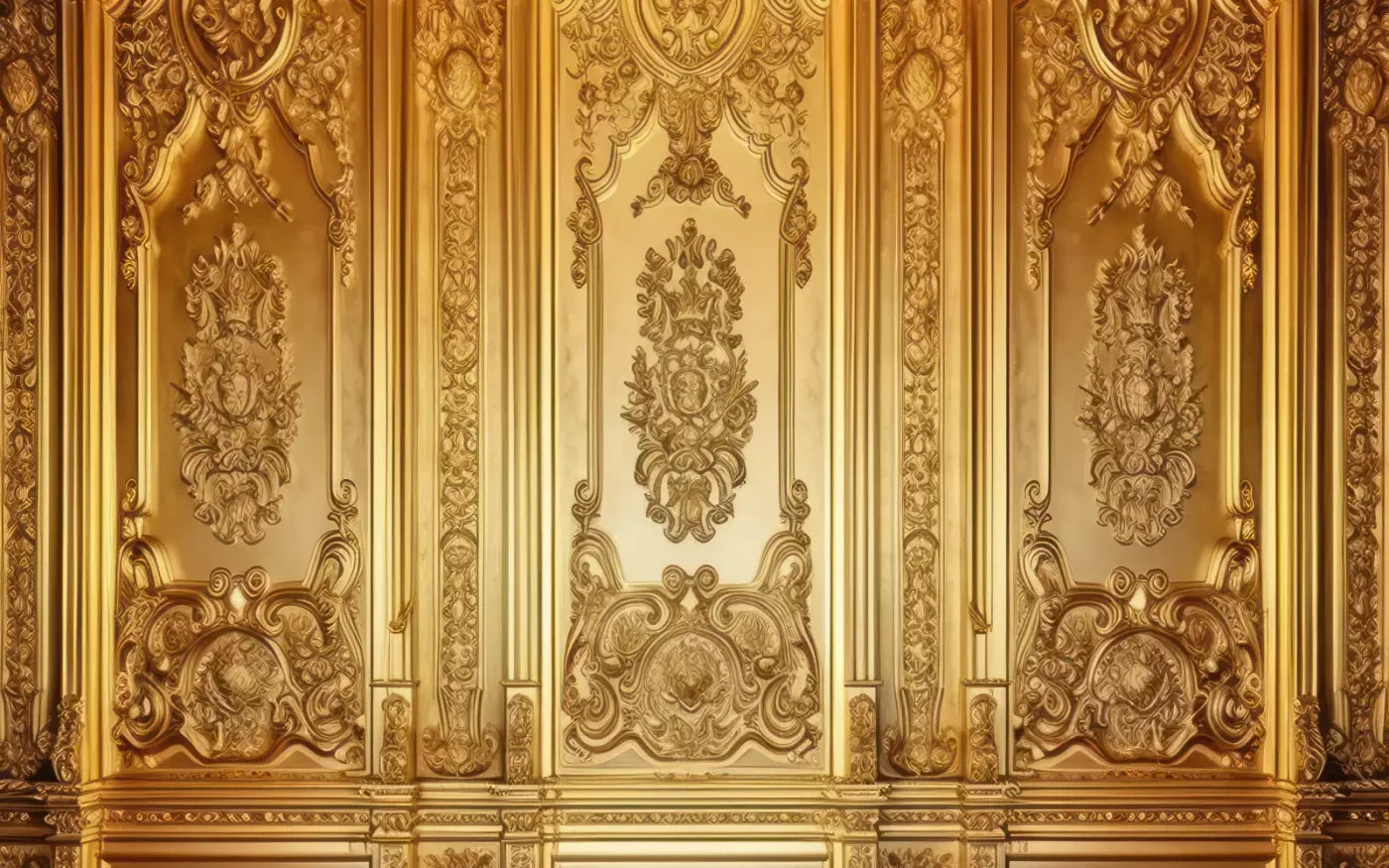 Rococo Gold Wall 14X9 Ultracloth ( 168 X 108 Inch ) Backdrop