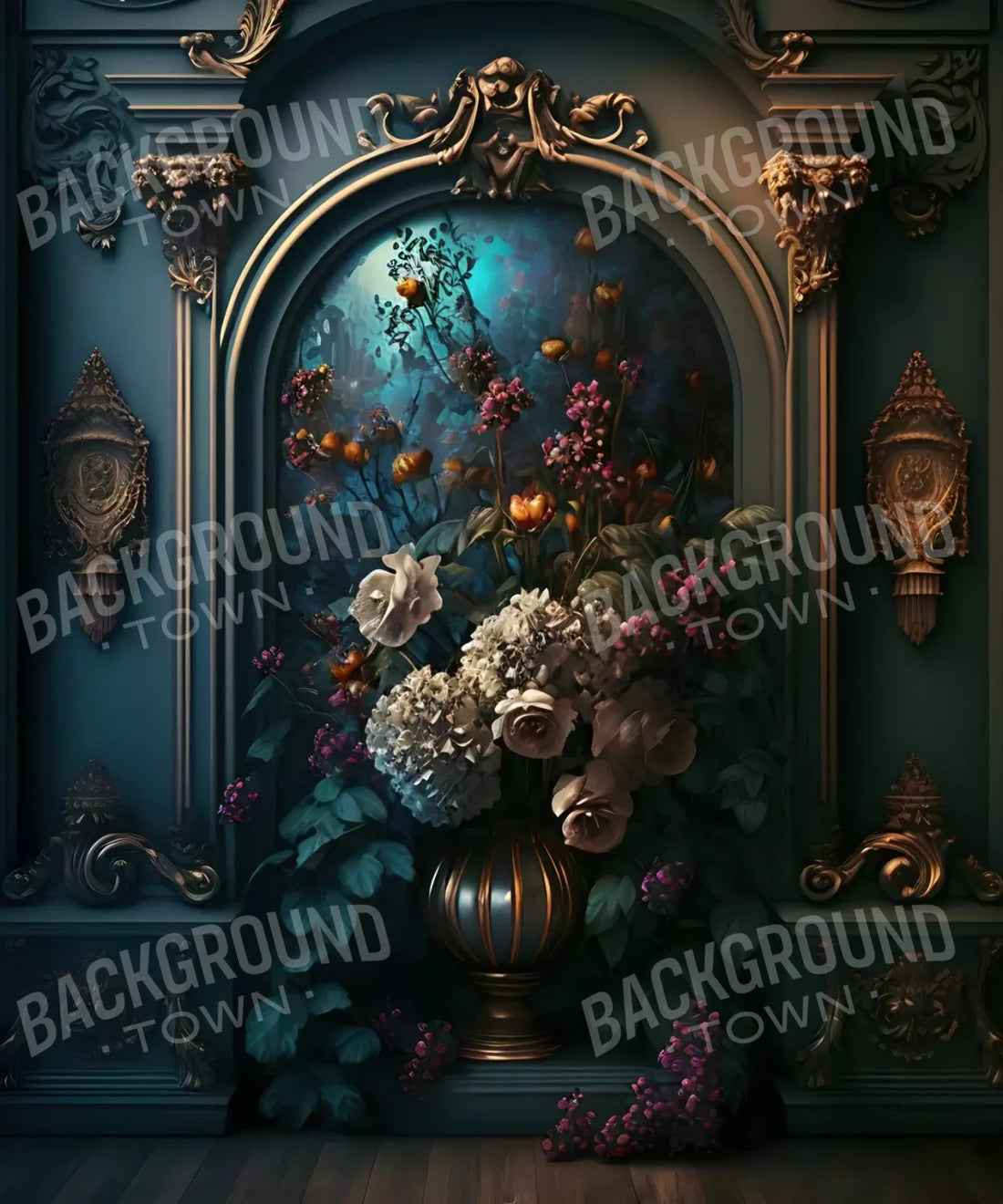 [flowers] [vintage] [arch] Backdrop for Photography