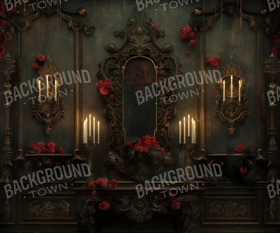 Rococo Parlor Wall 5’x4’2 Fleece (60 x 50 inch) Backdrop