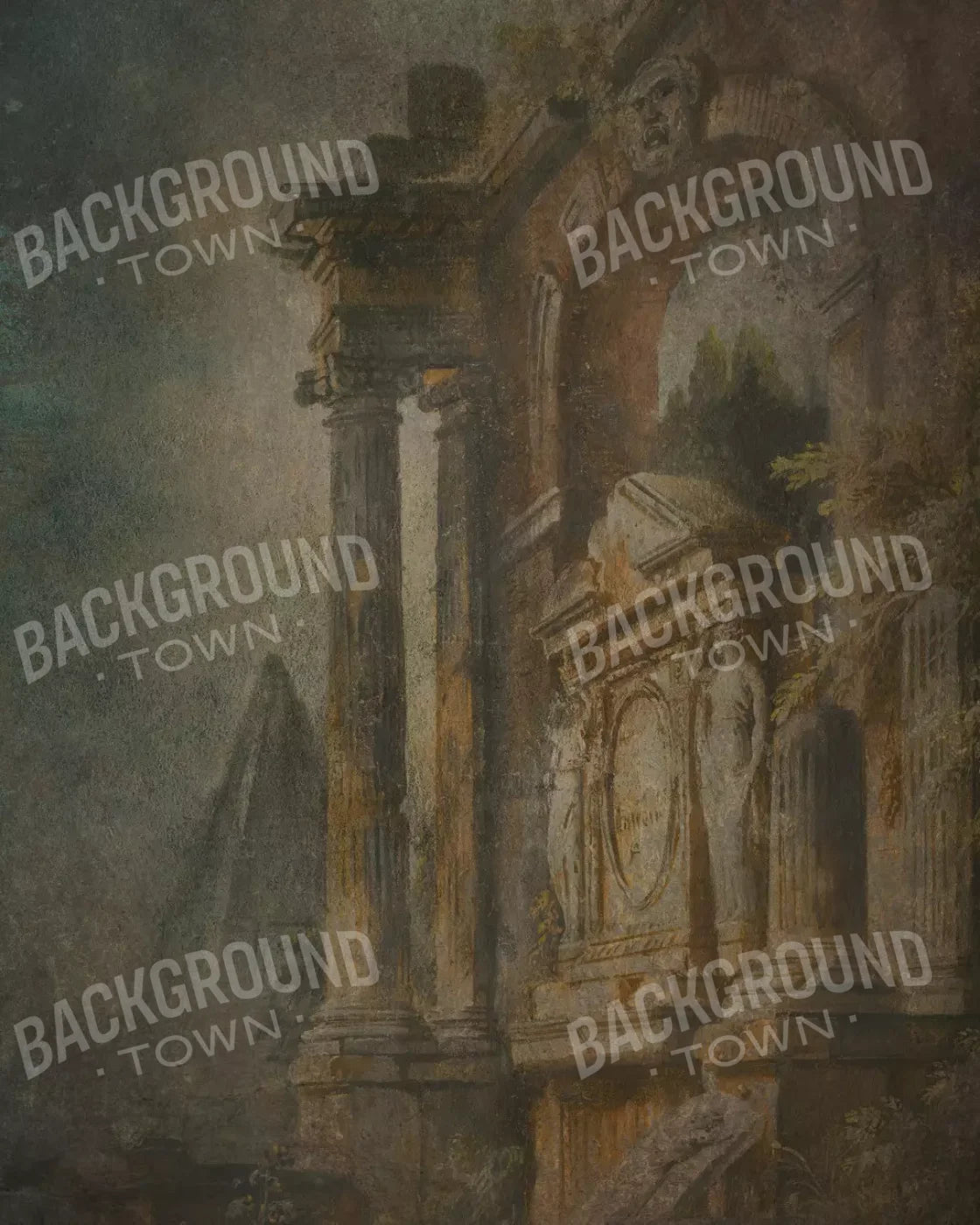 Roman Past 8’X10’ Fleece (96 X 120 Inch) Backdrop