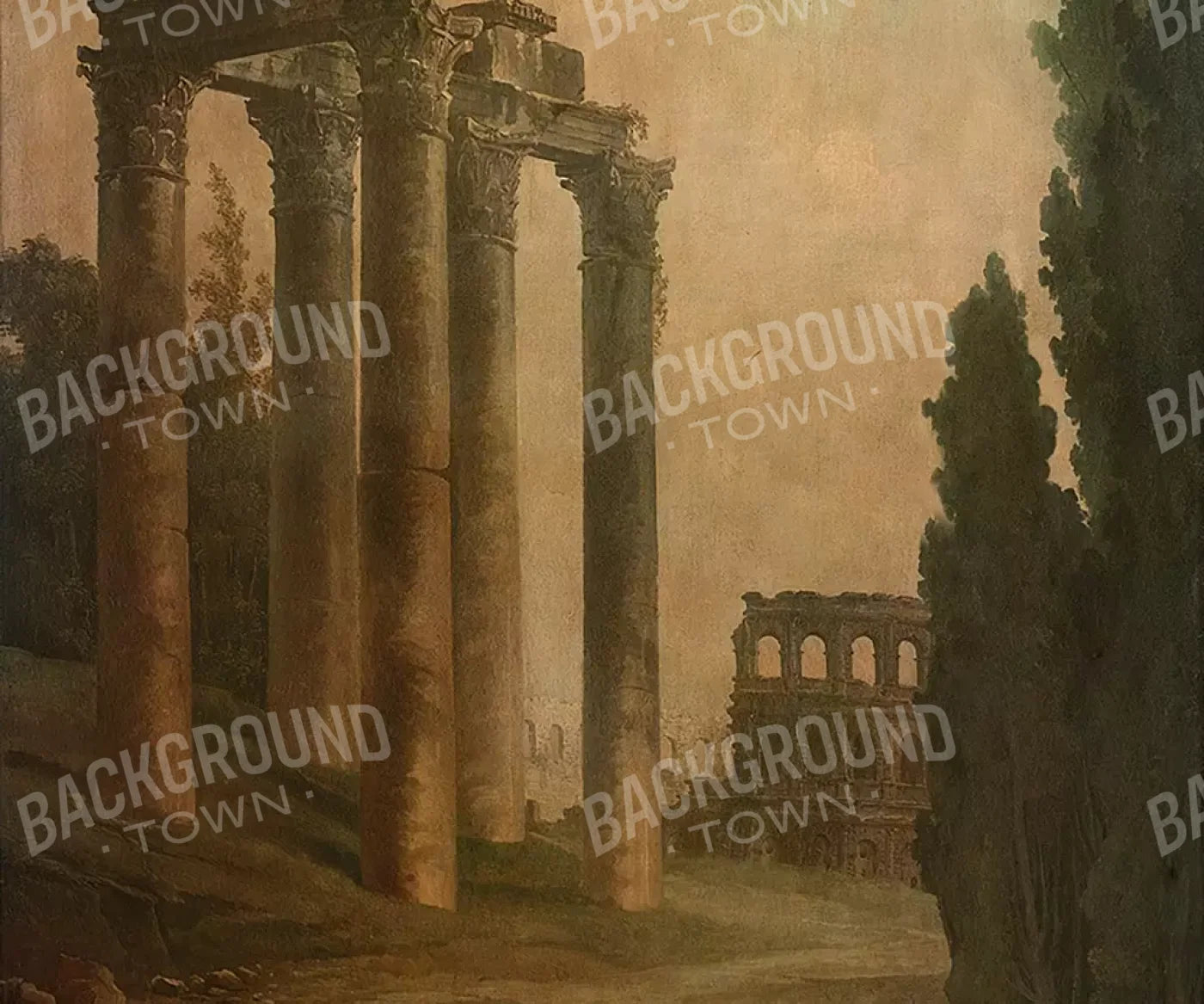Roman Ruins 12’X10’ Ultracloth (144 X 120 Inch) Backdrop