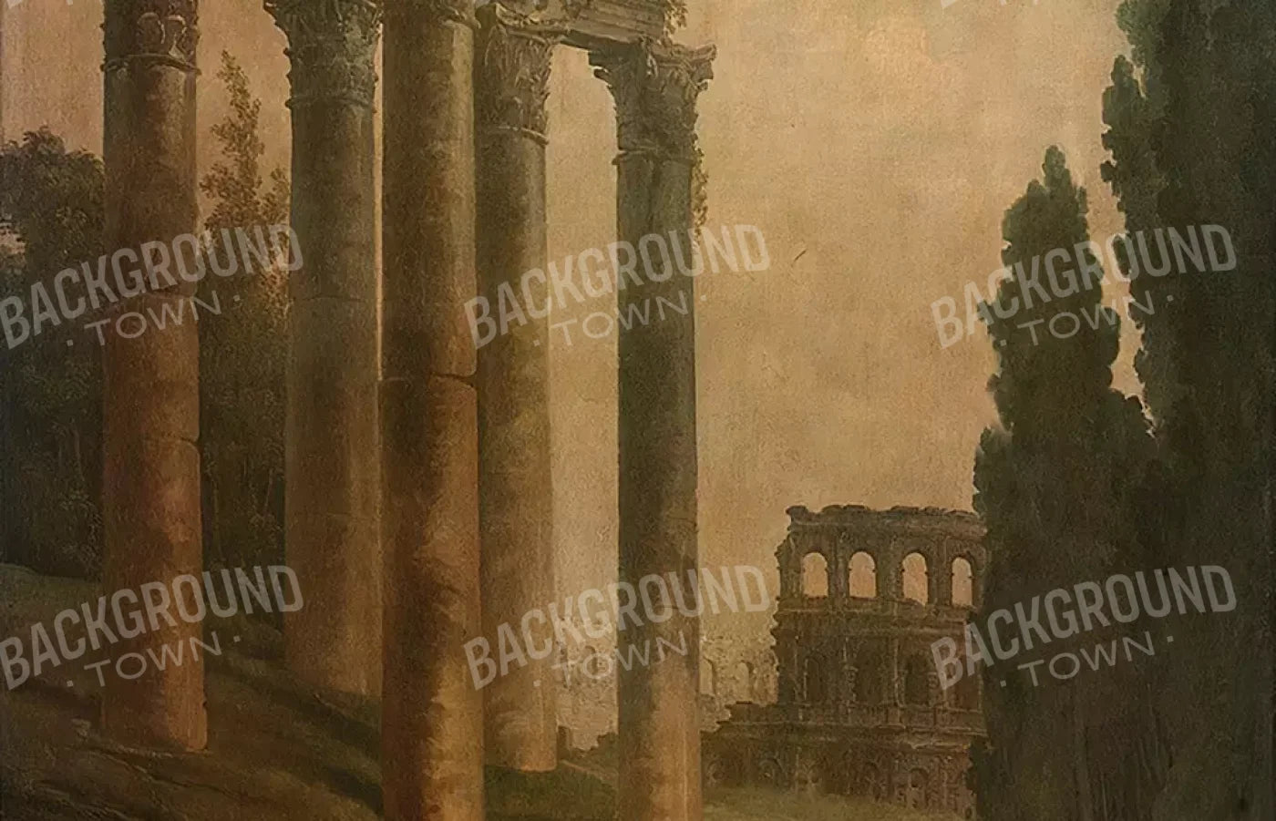 Roman Ruins 14’X9’ Ultracloth (168 X 108 Inch) Backdrop