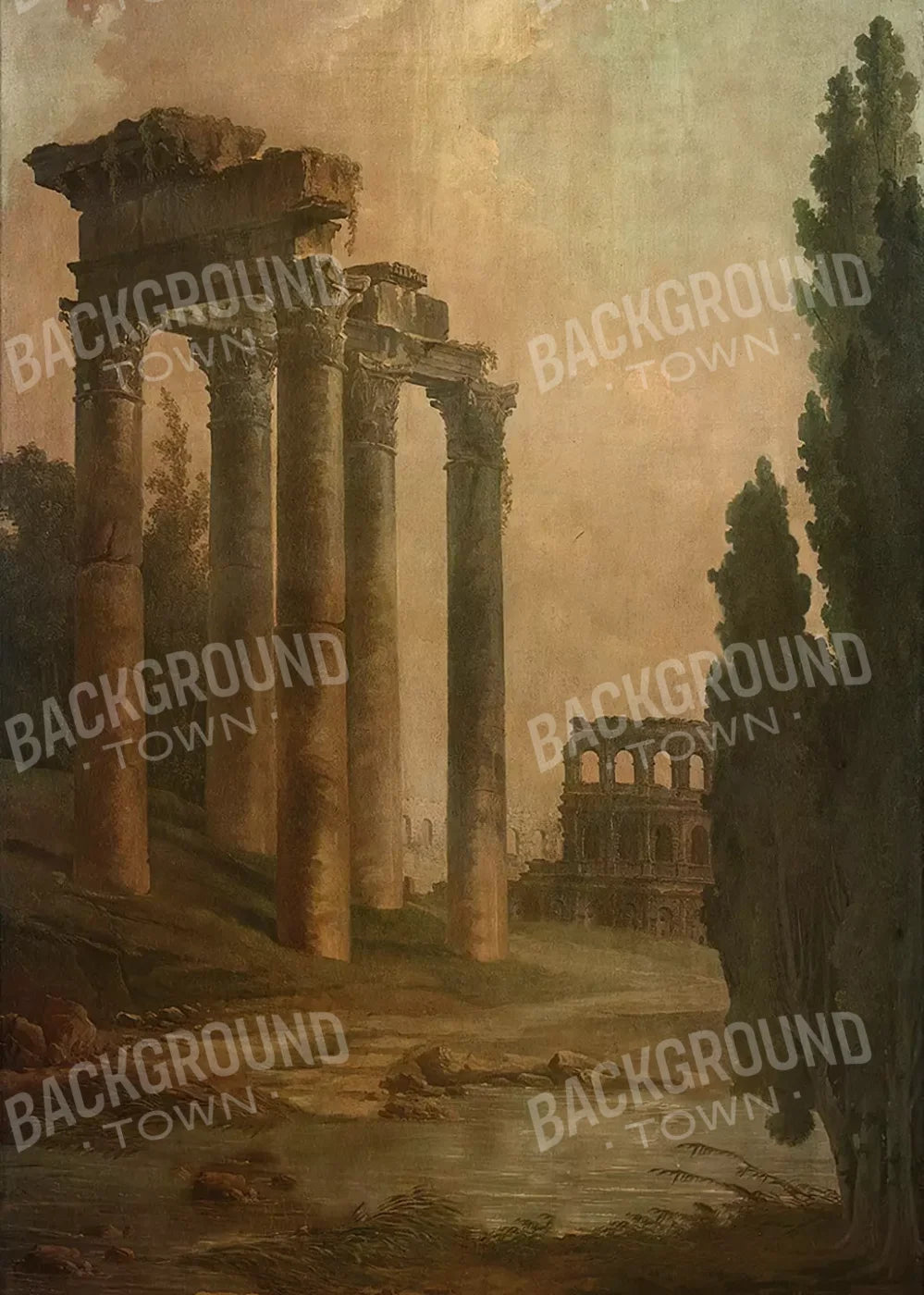 Roman Ruins 5’X7’ Ultracloth (60 X 84 Inch) Backdrop